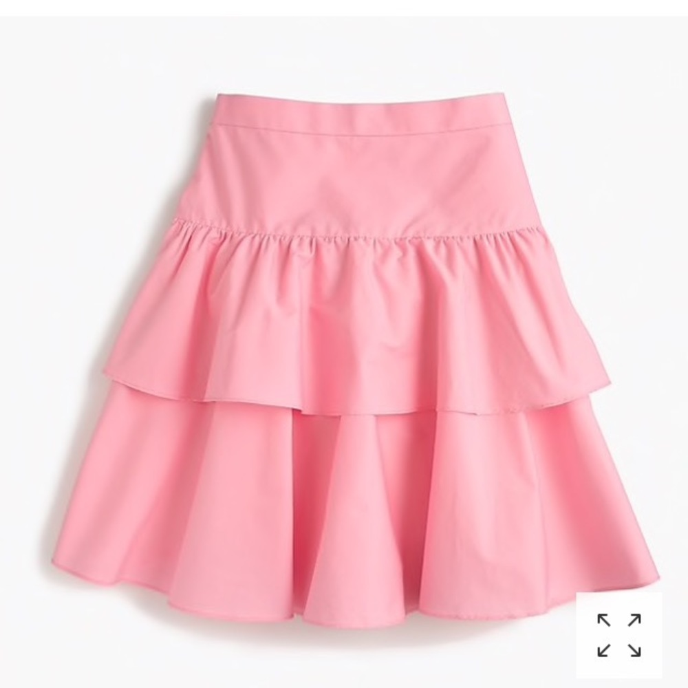 J Crew Tiered Ruffle Skirt